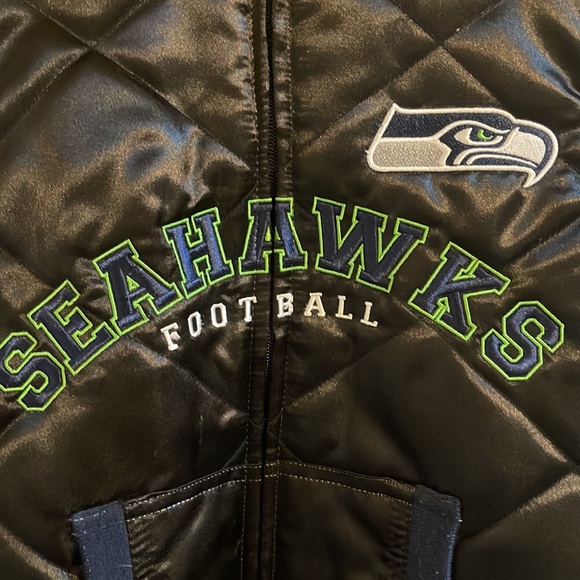 DONATED Womens Seahawks quilted vest. - Picture 3 of 5